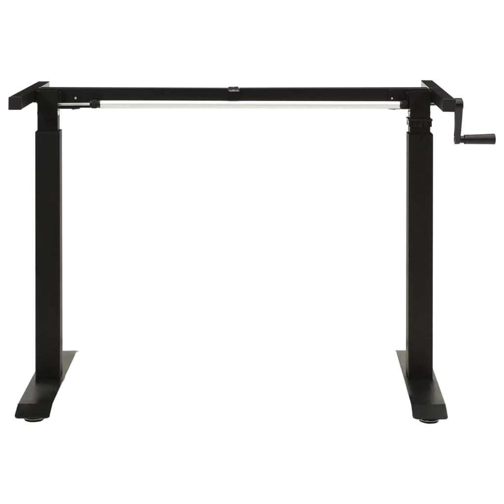 Manual Height Adjustable Standing Desk Frame Black V139