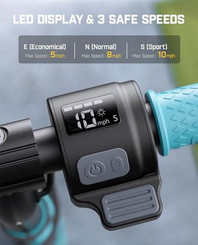 Electric Scooter, Adjustable Handlebar Height, 5 Miles Range, 3 Speed Mode M438180