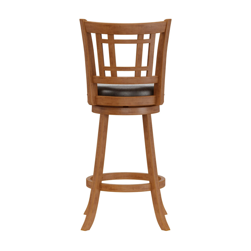 Brown Swivel Bar Stool J2183