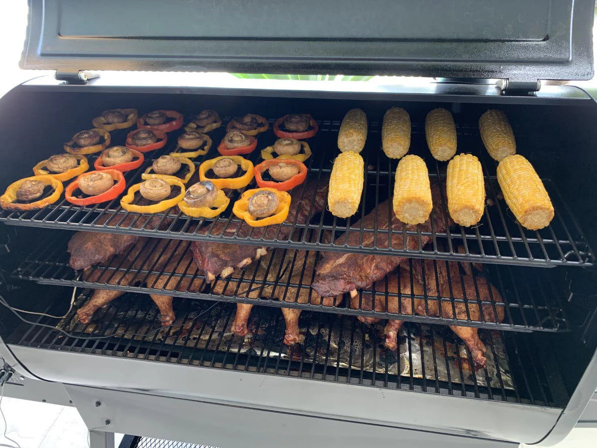 2000 Square Inch Pellet Grill and Smoker with 3 Cooking Racks O130