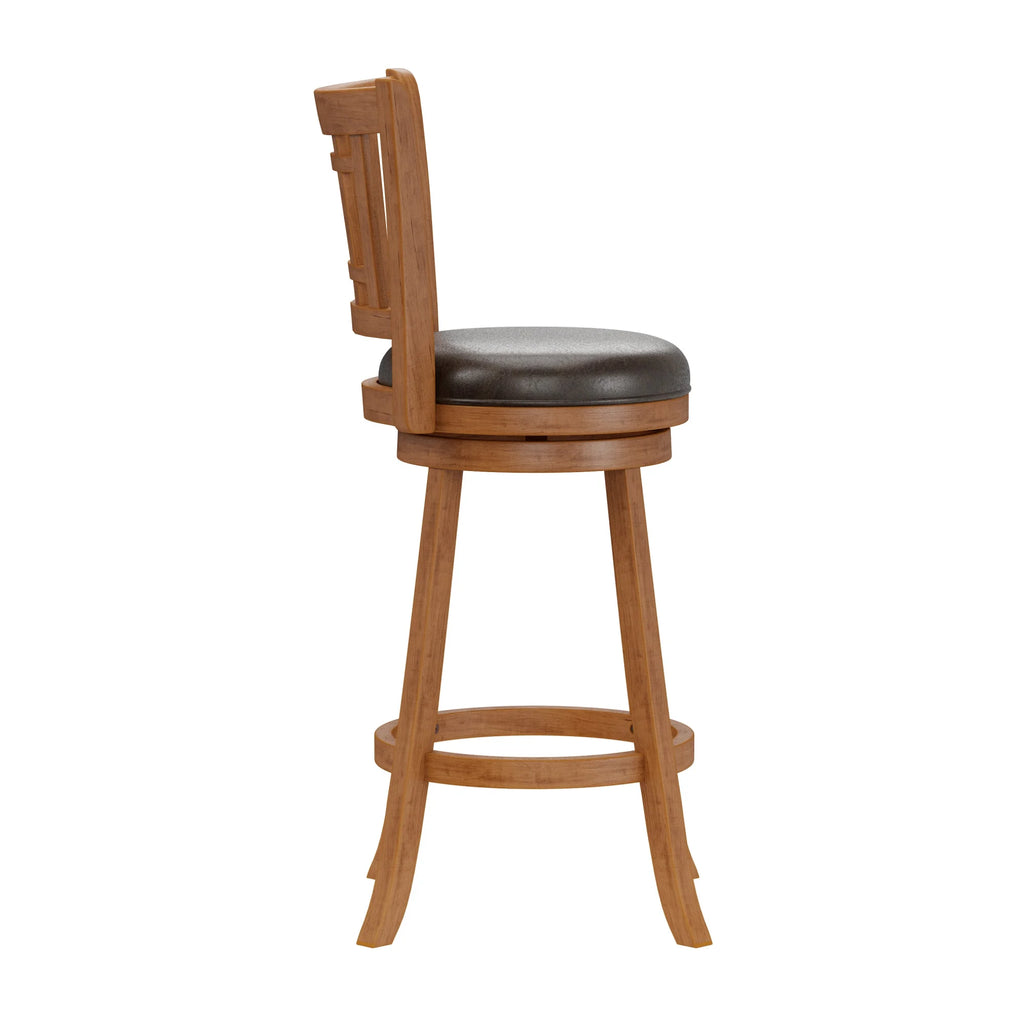 Brown Swivel Bar Stool J2183