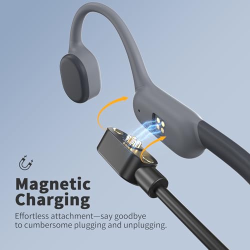 Bone Conduction Headphones, Bluetooth 5.4 Open Ear Headphones with Mic, IPX7 Waterproof Sport Headphones U614386