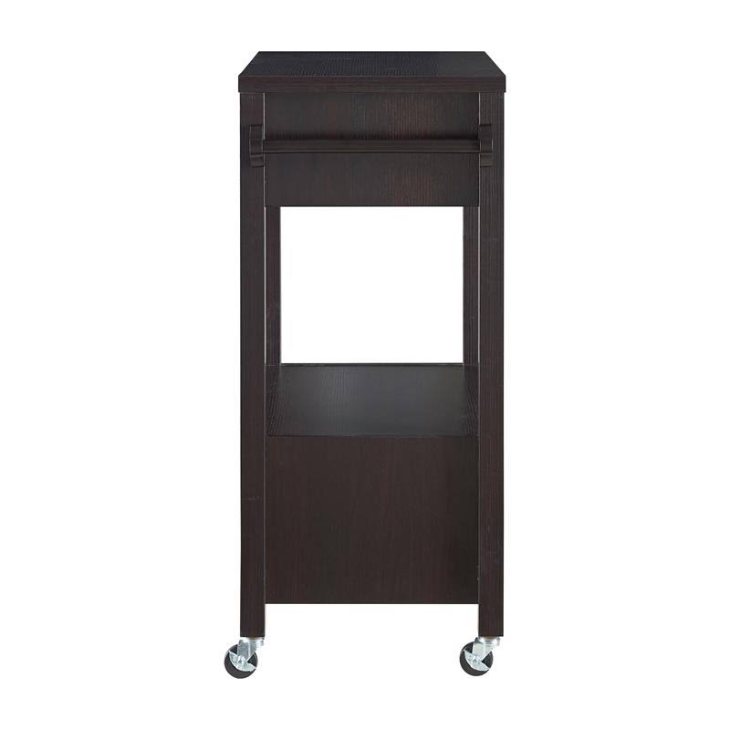 Contemporary Wood 2-Drawer Kitchen Cart K97874