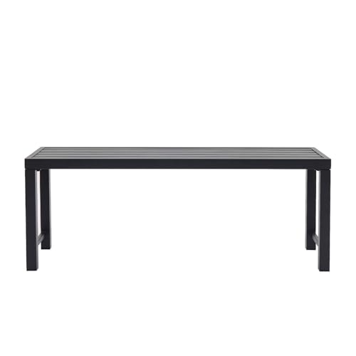 Set of 2 Grey Metal Garden Bench H9301