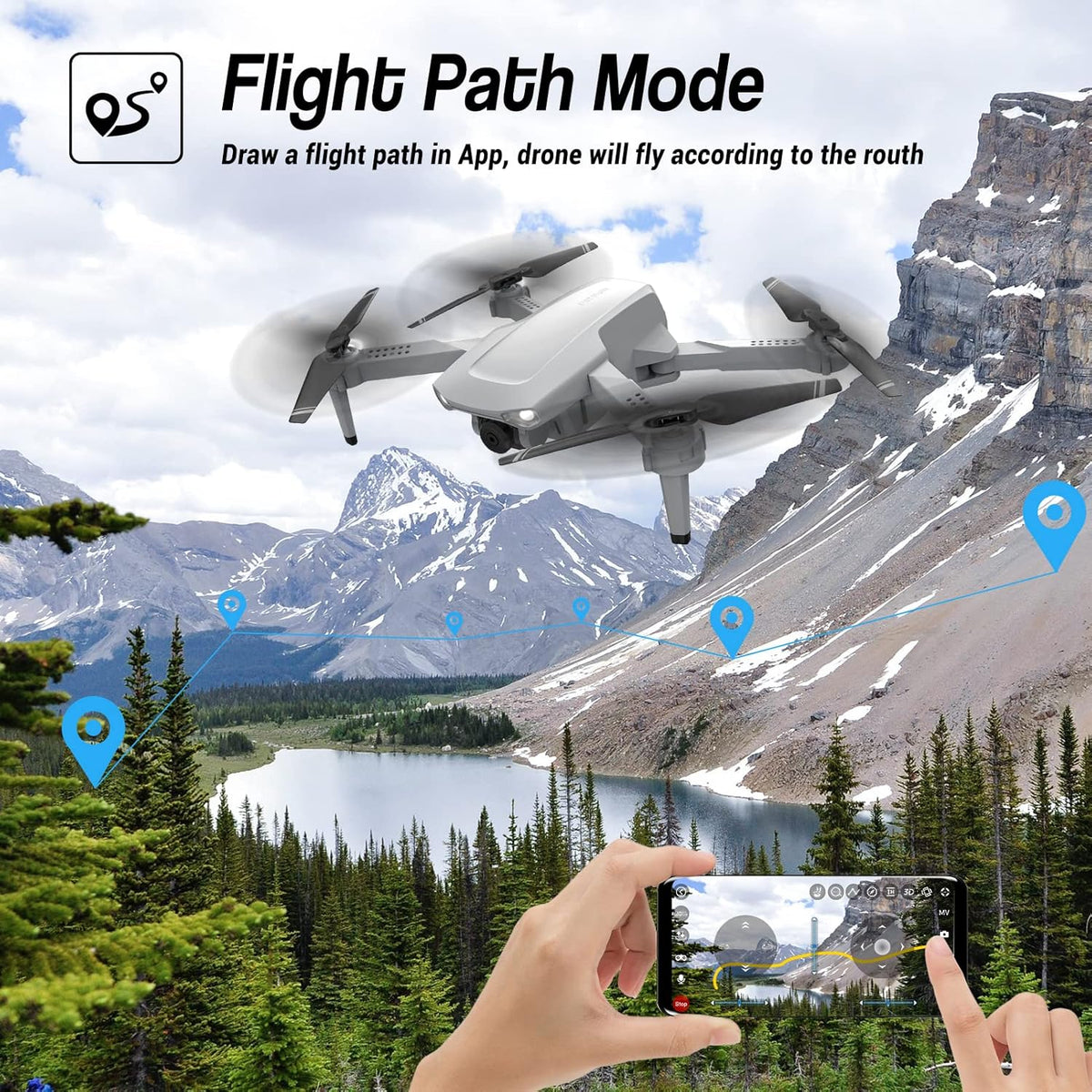 HD 1080P FPV Foldable Quadcopter Drone with Camera O791
