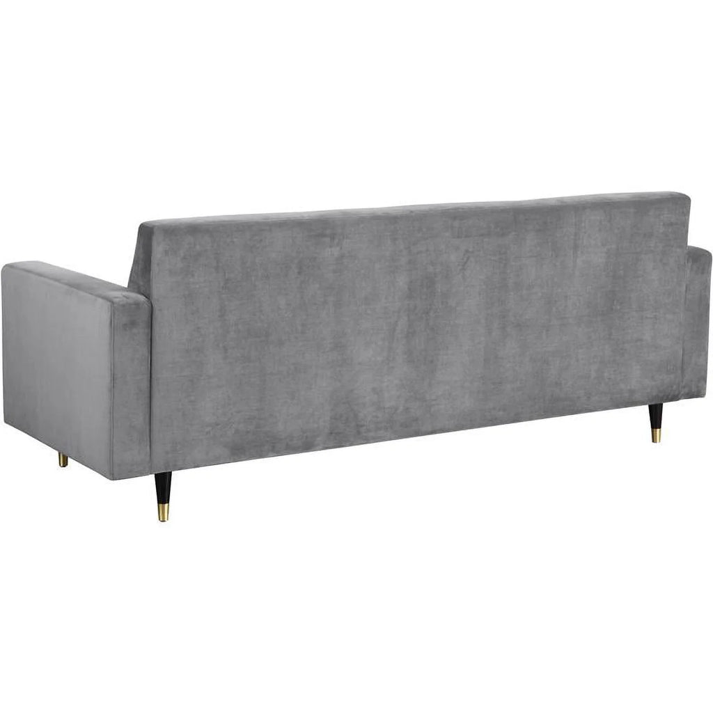 Contemporary Velvet Loveseat and Sofa Y408661