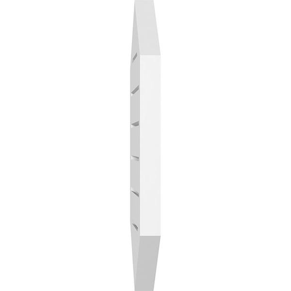 14x22W x 30x22H Vertical Peaked Surface Mount PVC Gable Vent L1779