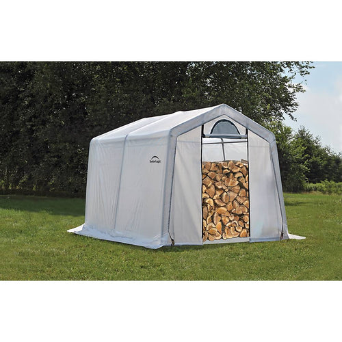 10 ft. x 10 ft. x 8 ft. Firewood Seasoning Shed P650684