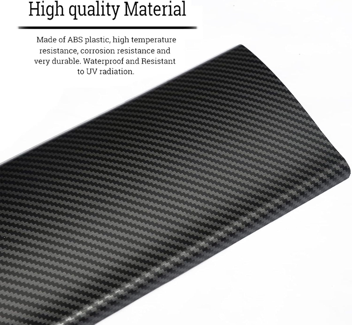 ABS Matte Carbon Fiber Pattern Dash Cover Wrap Pack of 2 M953738