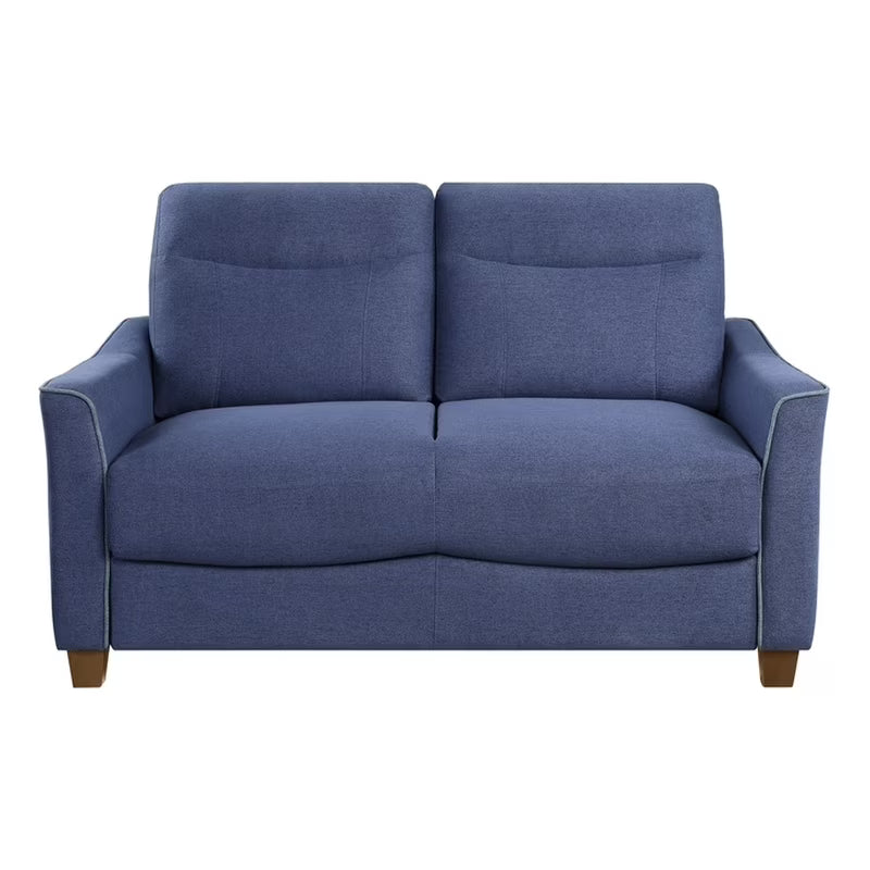 Blue Fabric Upholstered Love Seat Q303153