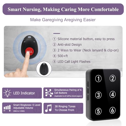 Wireless Nurse Call Button LED Call Light Call Bell B447346