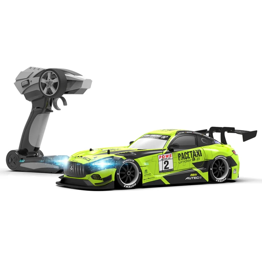 1/16 4WD RC Drift Car with LED Light 4 Replaceable Tires V44588
