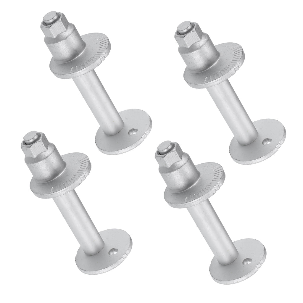 Cam Plate Toe Adjust Bolts for Toyota 4Runner 1995-2004 Metal 4 Sets Silver Tone T96330