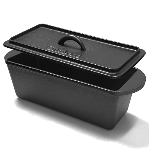 Rectangular Cast Iron Bread Loaf Pan with Lid Z547
