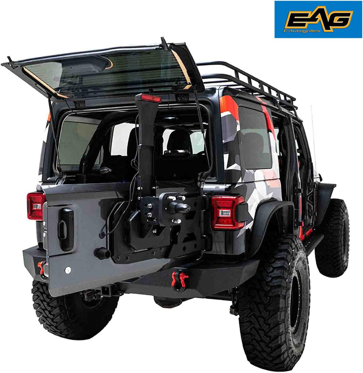 Tire Carrier Kit with 3rd Brake Light Bracket and Back Up Camera Adaptor Z31007