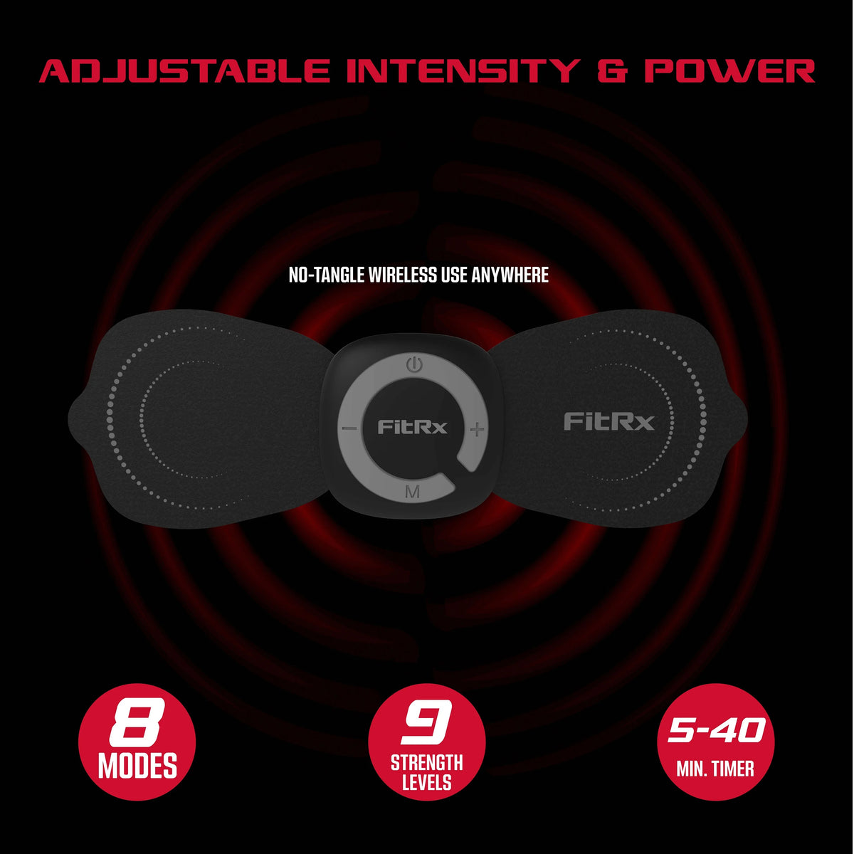 Rechargeable Wireless TENS Unit Muscle Stimulator L485