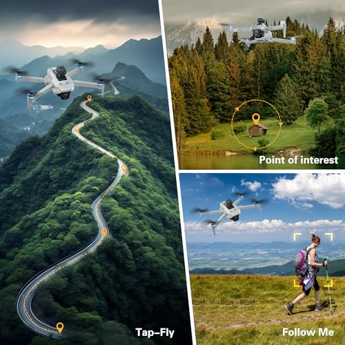 4K UHD Camera GPS RC Drone Brushless Motor Foldable Quadcopter with Obstacle Avoidance L237044