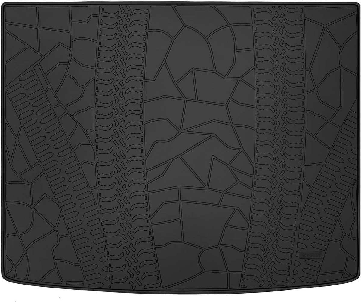Black Rubber Car Floor Mat Set H4351