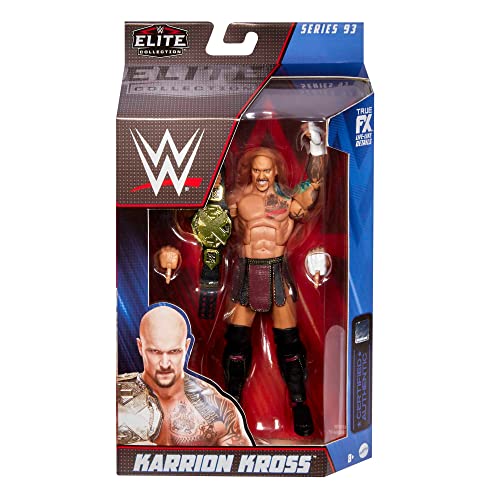 WWE Elite Collection Action Figure & Accessories, 6-inch Collectible with 25 Articulation Points & Swappable Hands W625158
