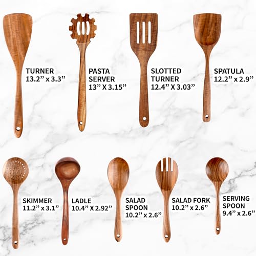 6-Piece Teak Wooden Spoons B113