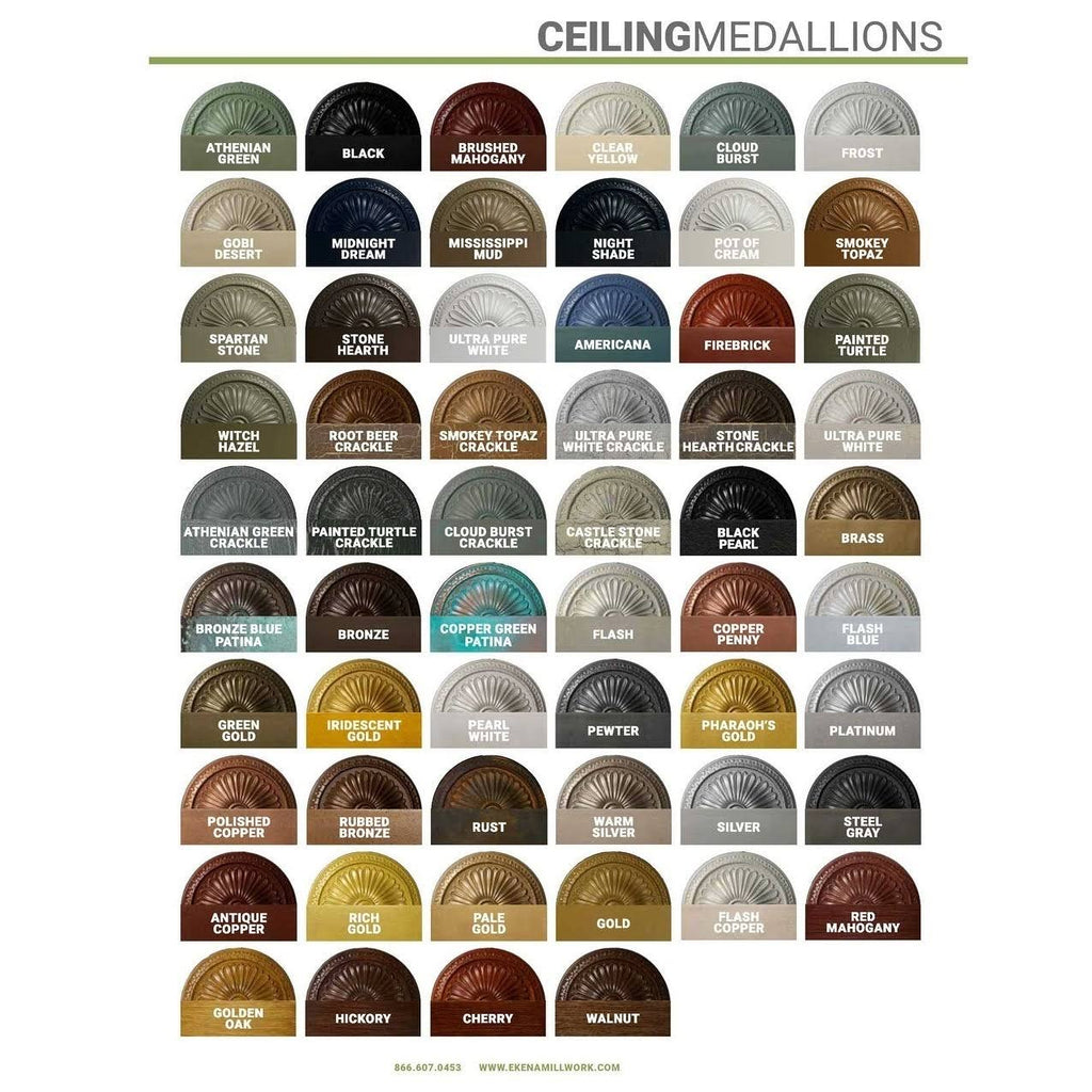 21 1/4x22W x 17 3/8x22H x 1x22P Ceiling Medallion V51290