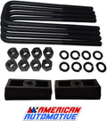 1.5 Rear Suspension Lift Cast Iron Blocks with 12.5 Square Leaf Spring Axle U Bolts K454228
