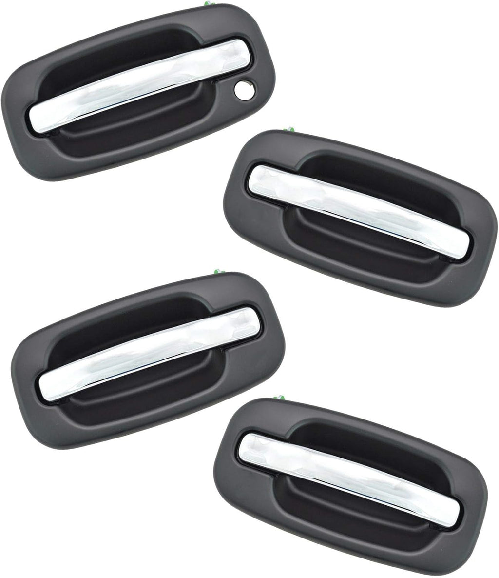 Chrome Exterior Door Handle Set of 4 B66311