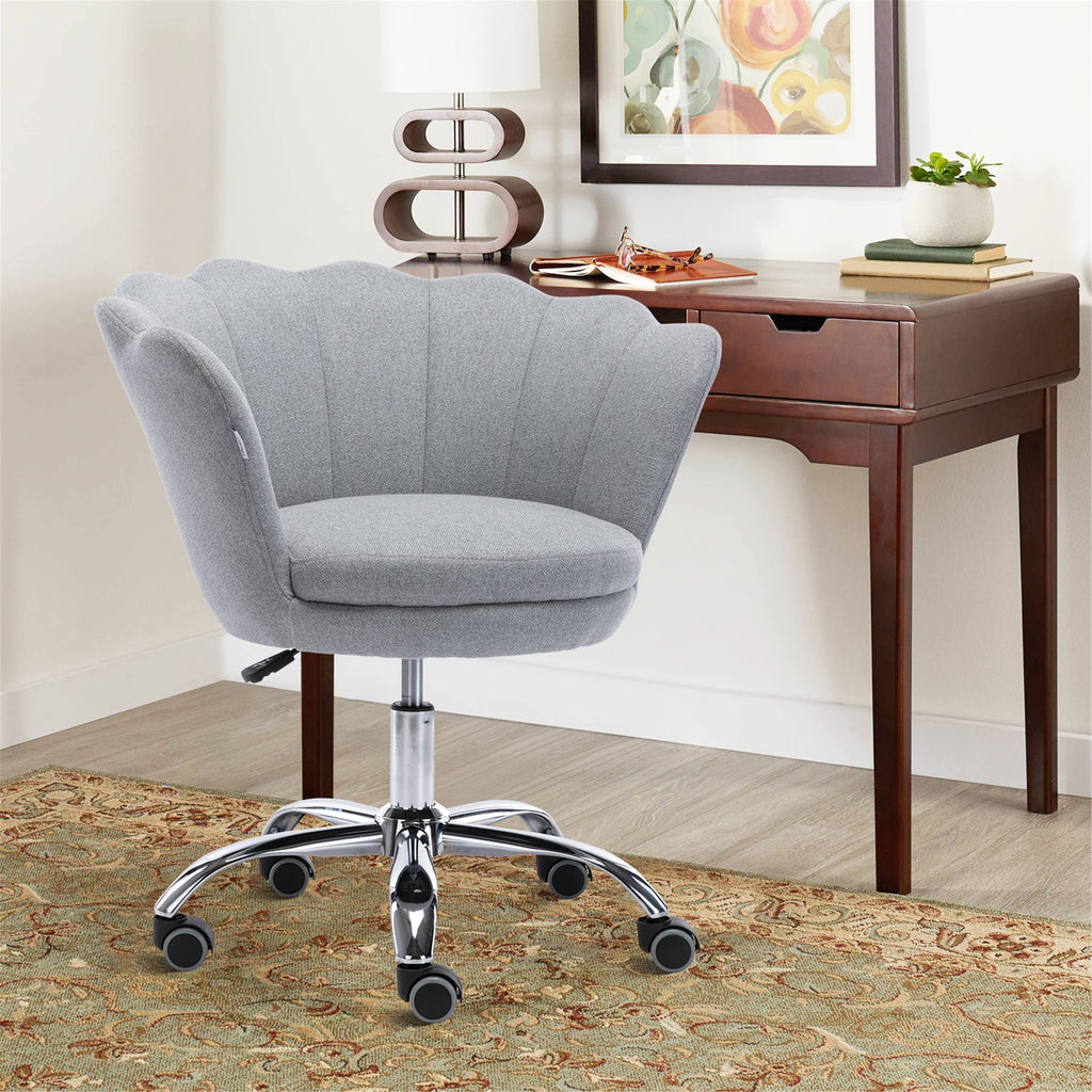 Light Grey Swivel Shell Chair Y254243