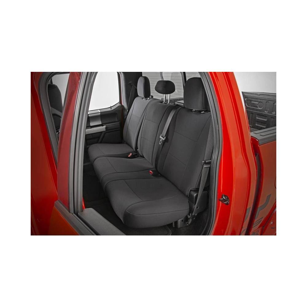 Black Neoprene Rear Seat Cover K137810