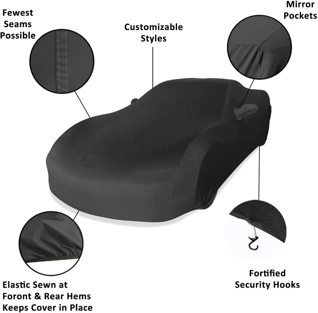 Black Velvet Stretch Indoor Car Cover L984