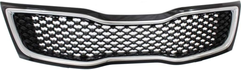 Black Grille Assembly with Chrome Molding G84025