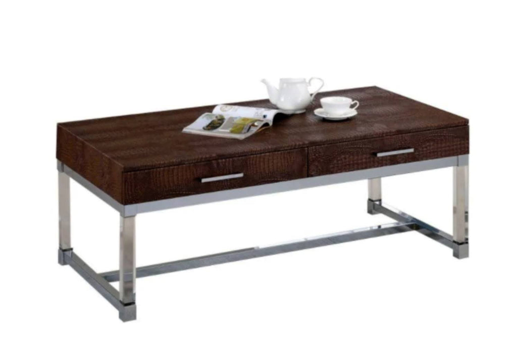 Brown Contemporary Coffee Table W82552