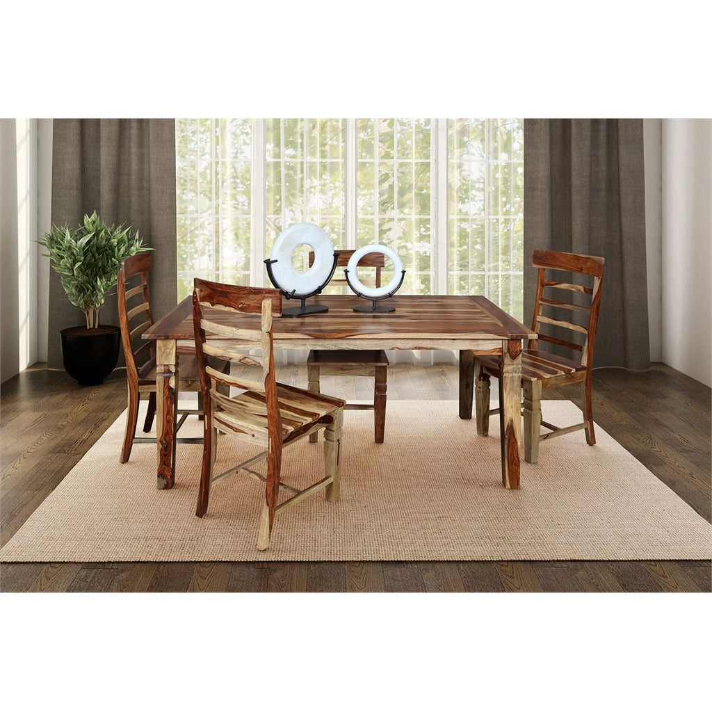 Solid Sheesham Wood 72" Rectangular Dining Table F225897