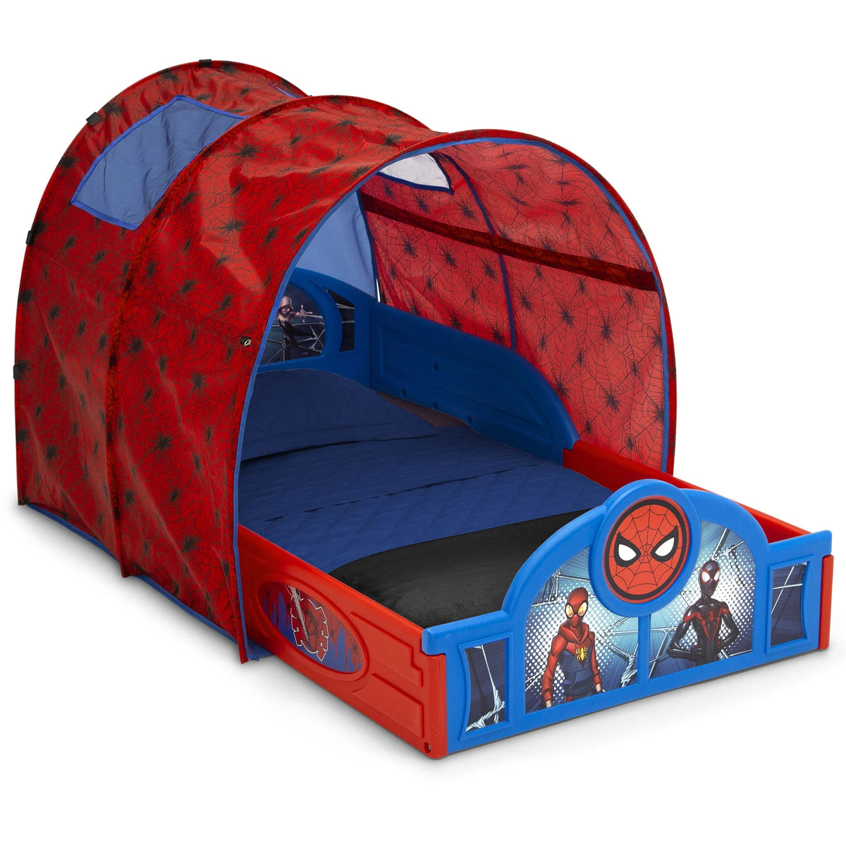 Toddler Bed with Tent and Built-In Guardrails W287