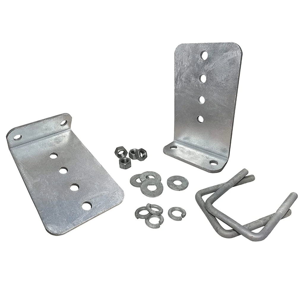 2 Pack 8" Galvanized L-Type Bunk Bracket Kit for Boat Trailer Q2763