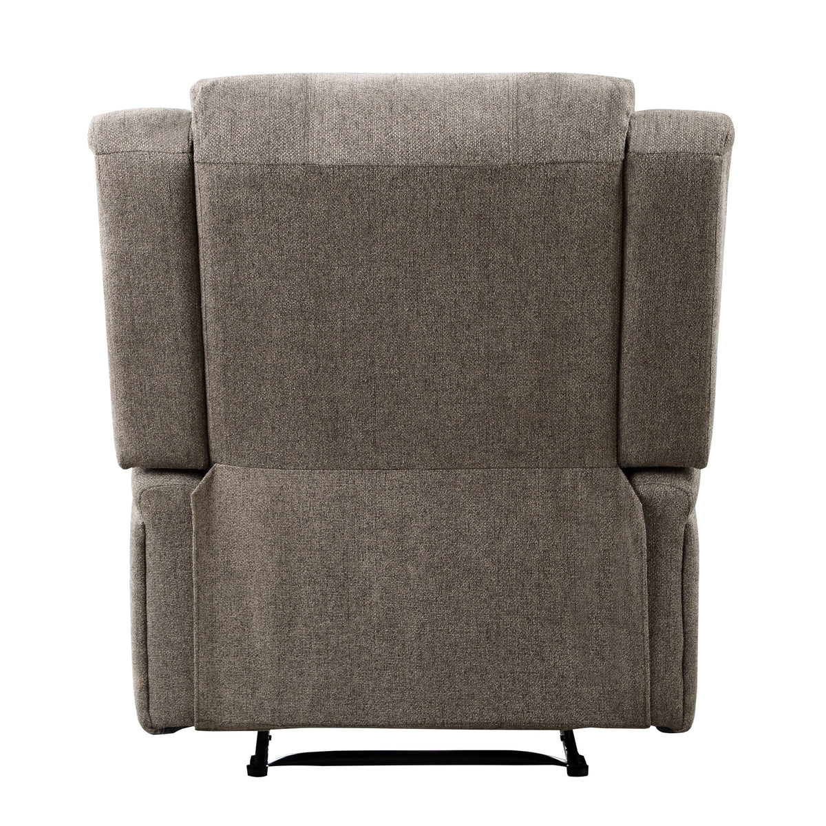 Brown Chenille Fabric Power Reclining Chair Q3915