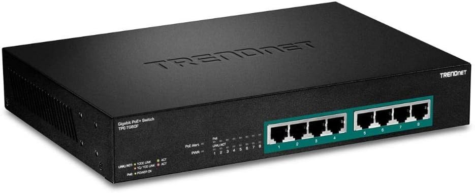 8-Port Gigabit PoE+ Ethernet Network Switch W548339