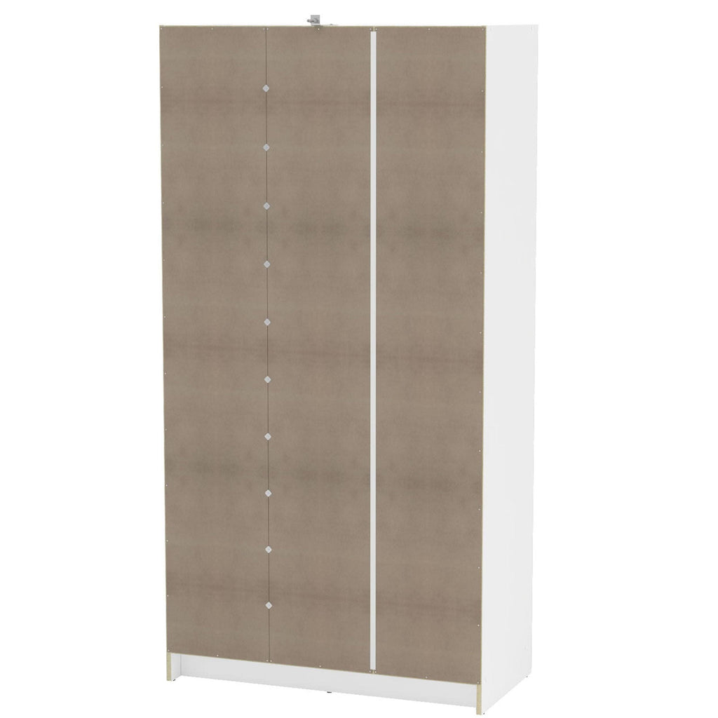 White 3-Door Wardrobe C37820
