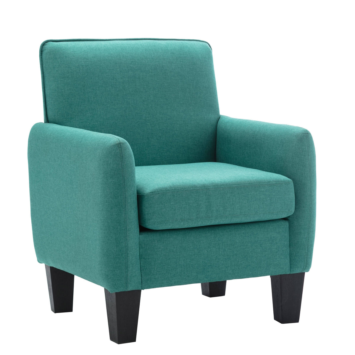 Green Linen Accent Armchair I1993