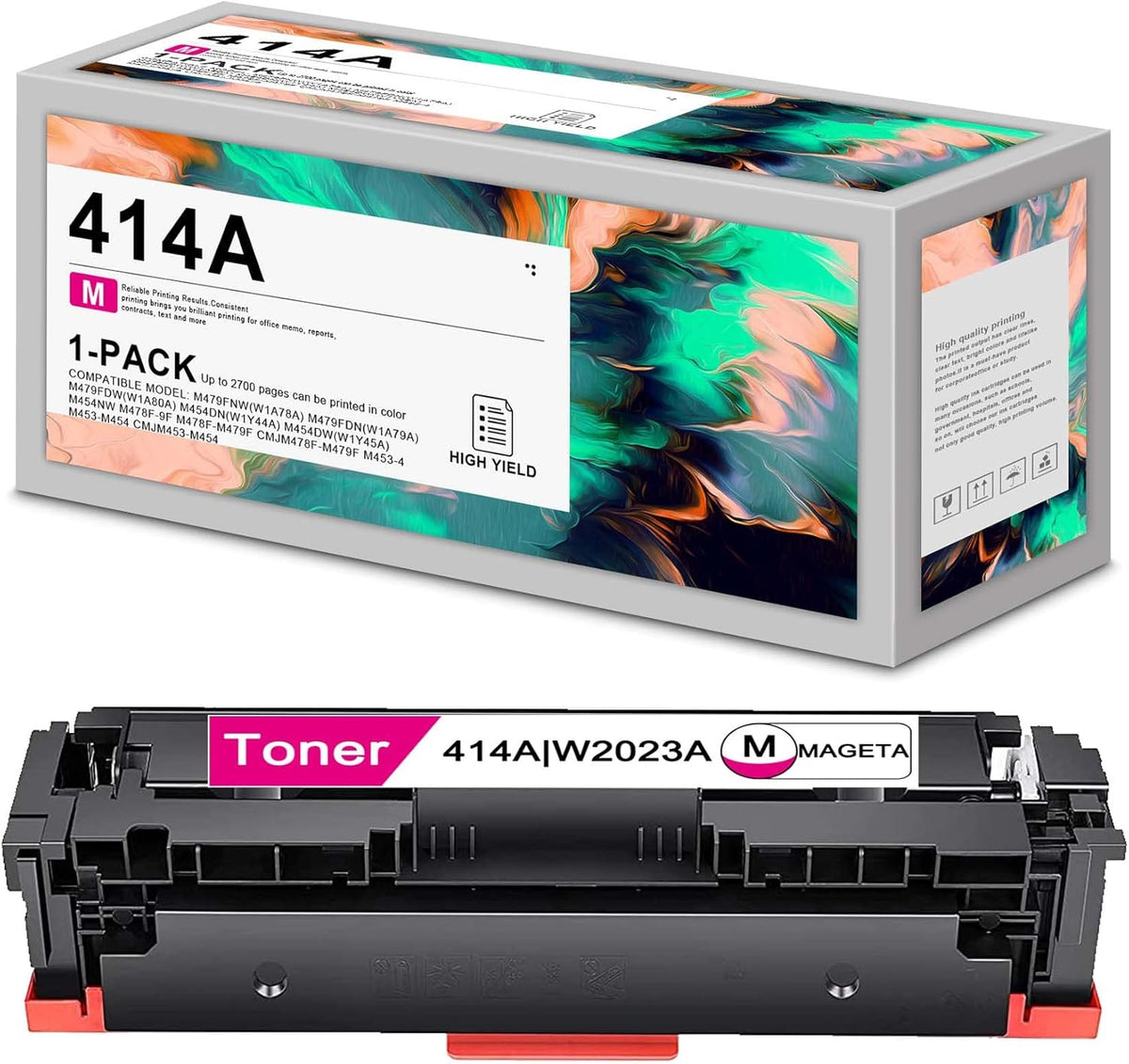 Magenta Remanufactured Toner Cartridge 1 Pack Z93409