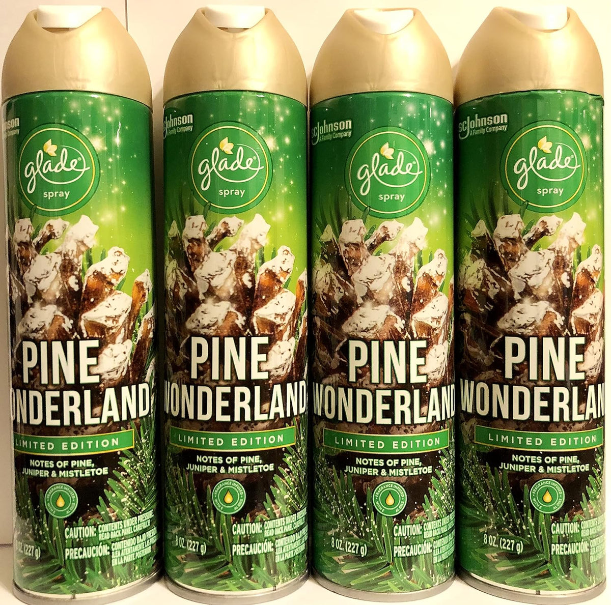 Pine Wonderland Air Freshener Spray 8 OZ Pack of 4 I749935