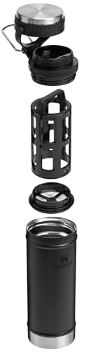 16 oz Insulated Stainless Steel Travel Mug with French Press L789