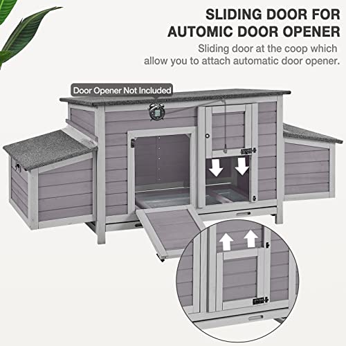 Large Folding Chicken Coop with Nesting Box and Tray J429550