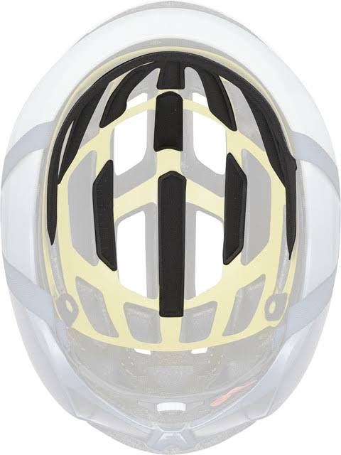 Satin White Gloss Ice Blue MIPS Helmet O2656