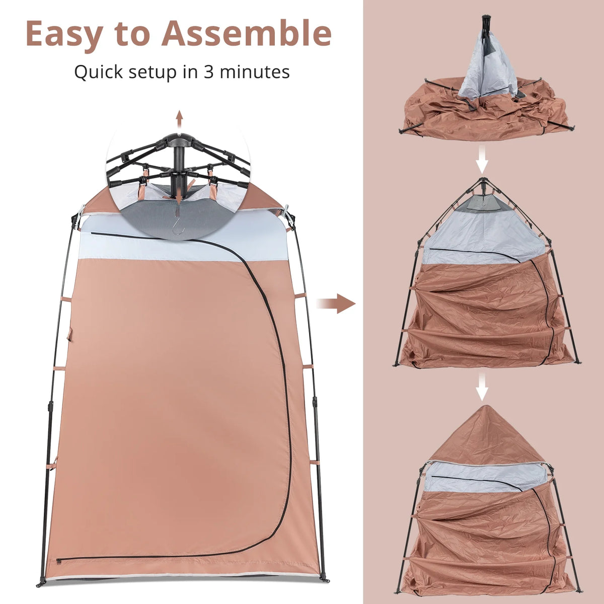 Portable Outdoor Shower Tent Camp Toilet Rain Shelter M15586
