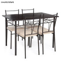 5-Piece Wood & Metal Dining Set J32938