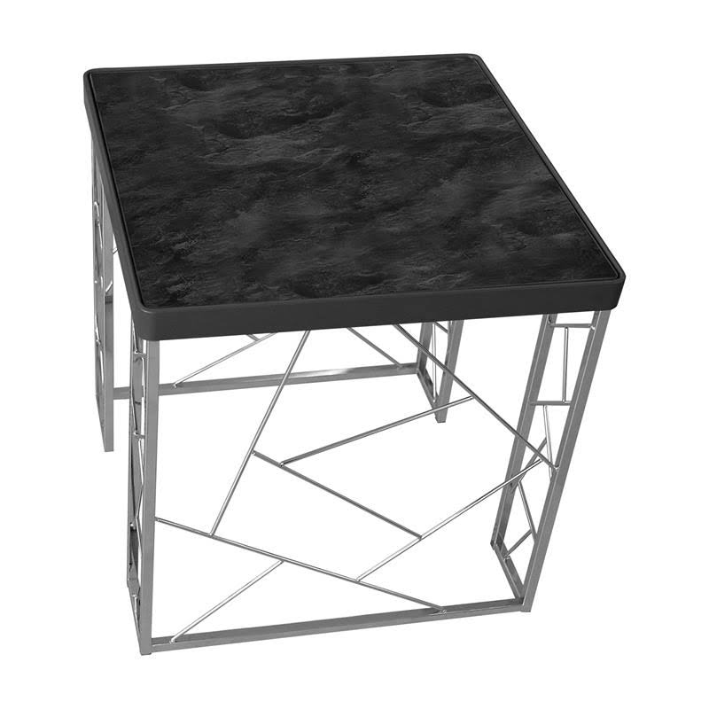 Contemporary Metal End Table L45768