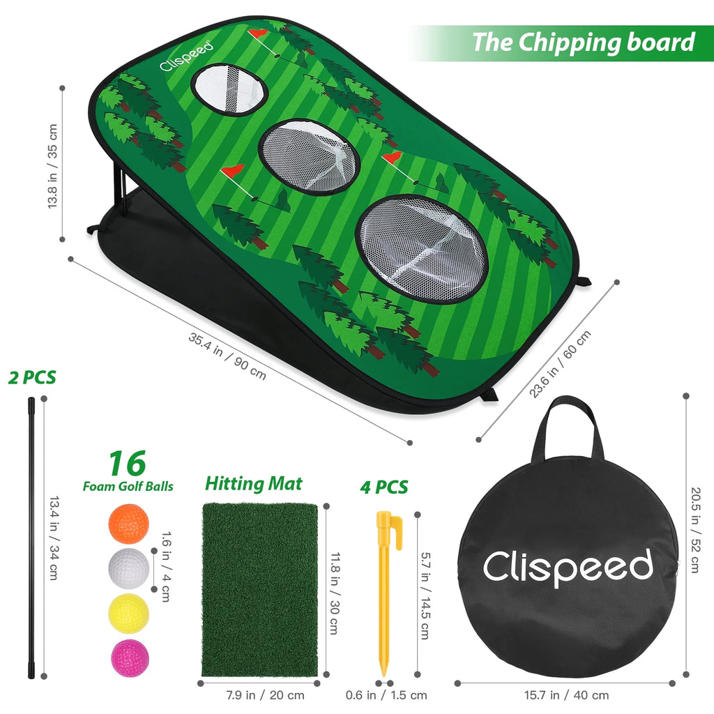 Foldable Chipping Net Cornhole Game Set U14659