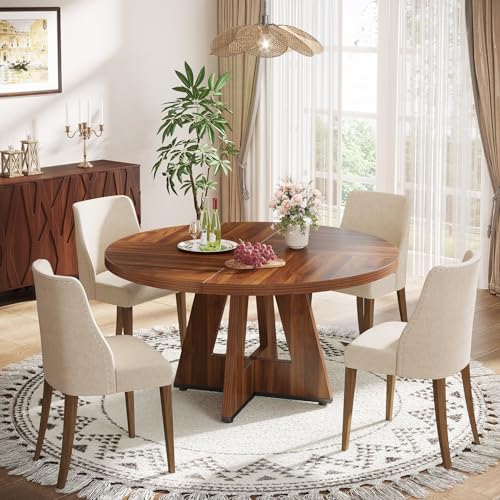 47 Inch Round Wood Dining Table B780