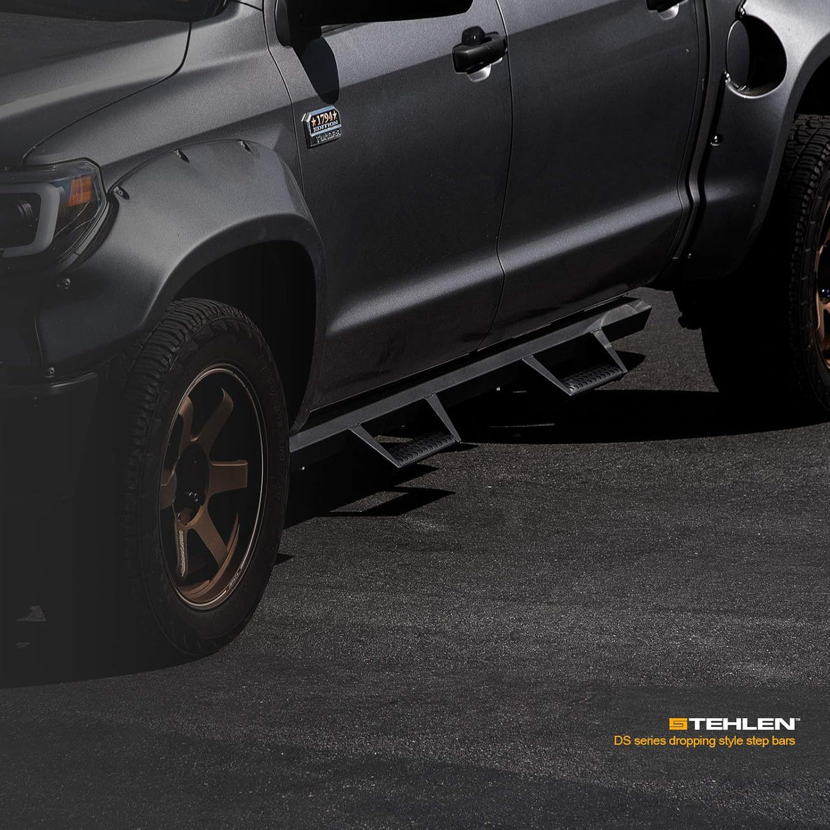 Matte Black Nerf Bars Running Boards for Ford F150 Super Duty B612365